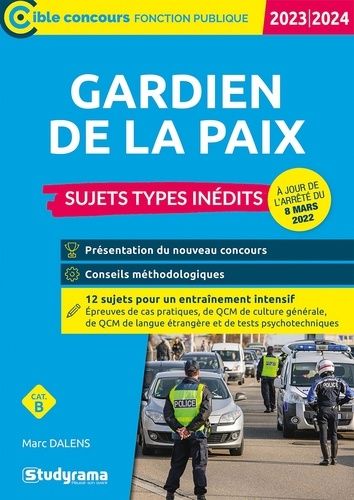 Emprunter Gardien de la paix. Sujets-types inédits, Edition 2023-2024 livre