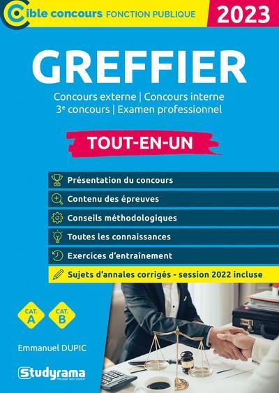 Emprunter Greffier. Concours externe, Concours interne, 3e concours, Examen professionnel, Edition 2024 livre