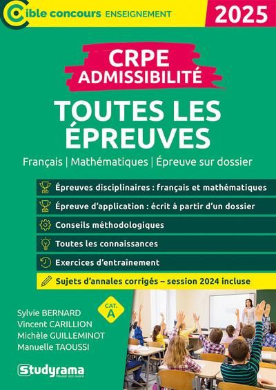 Emprunter CRPE admissibilité toutes les épreuves. Edition 2025 livre