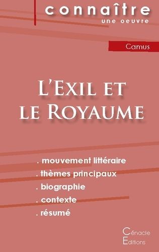 Emprunter Fiche de lecture L'Exil et le Royaume (Analyse littéraire de référence et résumé complet) livre