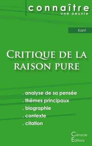 Emprunter Critique de la raison pure. Fiche de lecture livre