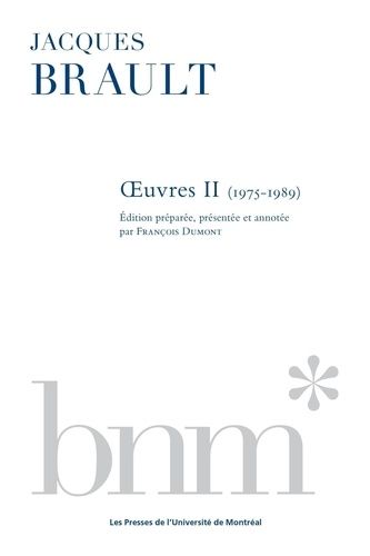 Emprunter Oeuvres II (1975-1989) livre