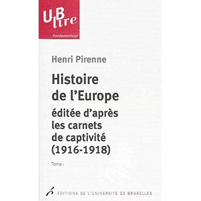 Emprunter Histoire de l'Europe éditée d'après les carnets de captivité (1916-1918). 2 volumes livre