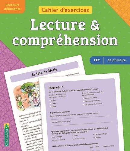 Emprunter Cahier d'exercices Lecture & compréhension CE2 - 3e primaire. Lecteurs débutants Vert-violet livre