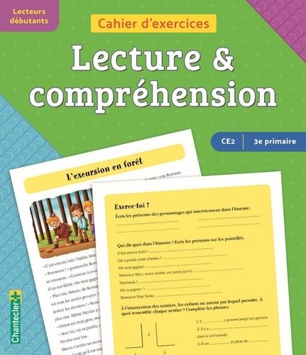 Emprunter Cahier d'exercices lecture & compréhension CE2 - 3e primaire. Lecteurs débutants Vert-bleu livre