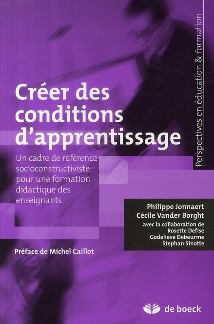 Emprunter Créer des conditions d'apprentissage livre