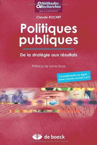 Emprunter Politiques publiques. De la stratégie aux résultats livre