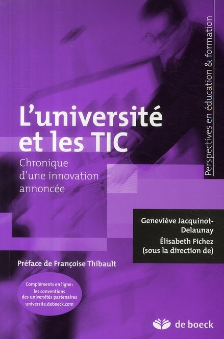 Emprunter L'université et les TIC. Chronique d'une innovation annoncée livre