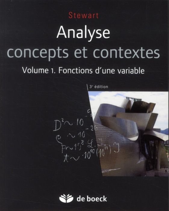 Emprunter Analyse concepts et contextes. Volume 1, fonctions d'une variable, 3e édition livre