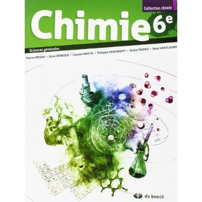 Emprunter Chimie 6e  2 p/semaine - sciences generales livre