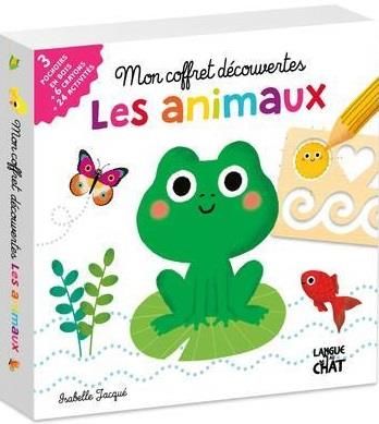 Emprunter Les animaux. Avec 3 pochoirs en bois, 6 crayons, 24 activités livre