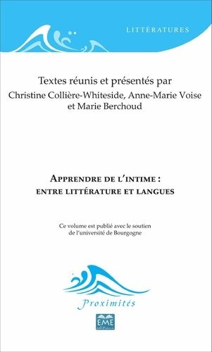 Emprunter Apprendre de l'intime : entre littérature et langues livre