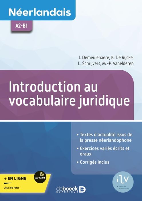 Emprunter Néerlandais A2-B1. Introduction au vocabulaire juridique livre