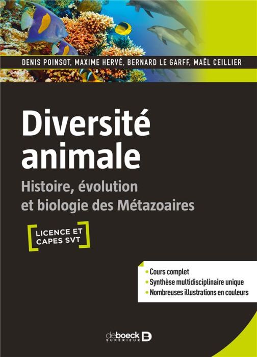 Emprunter Diversité animale. Histoire, évolution et biologie des métazoaires livre