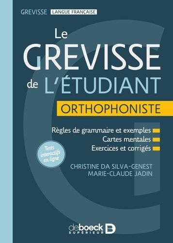 Emprunter Grevisse de l'étudiant, Orthophoniste. Règles de grammaire et exemples, Cartes mentales, Exercices e livre