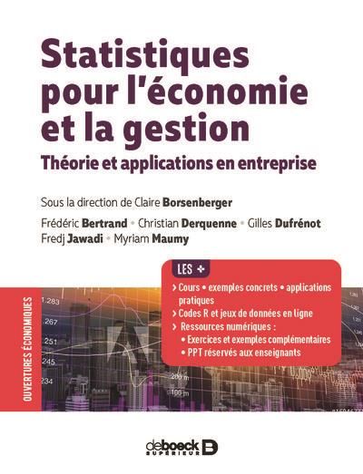 Emprunter Statistiques pour l'économie et la gestion. Théorie et applications en entreprise, Edition 2021 livre