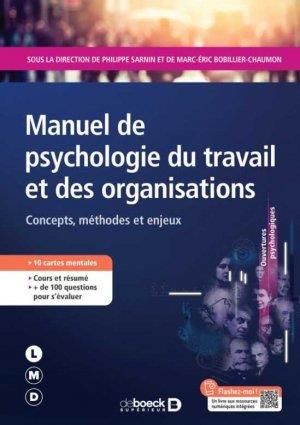 Emprunter Manuel de psychologie du travail et des organisations. Concepts, méthodes et enjeux, 2e édition livre