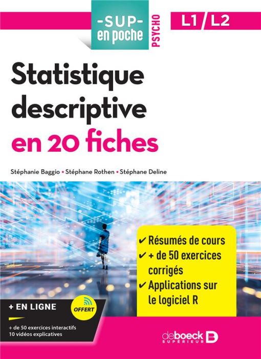 Emprunter Statistique descriptive en 20 fiches livre