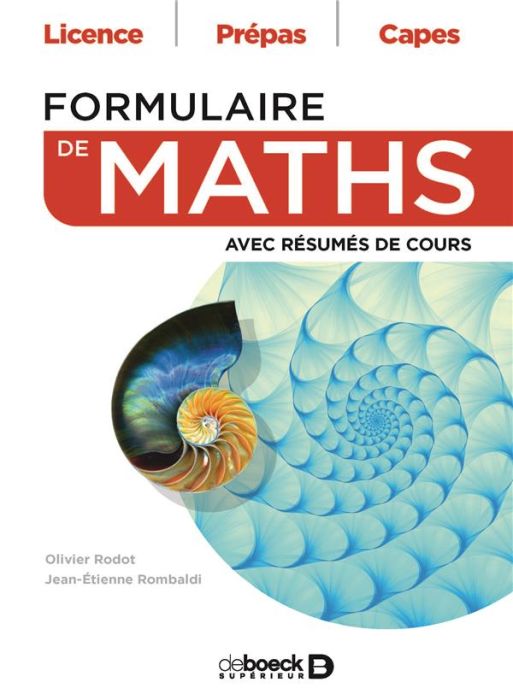 Emprunter Formulaire de maths. Avec résumés de cours livre