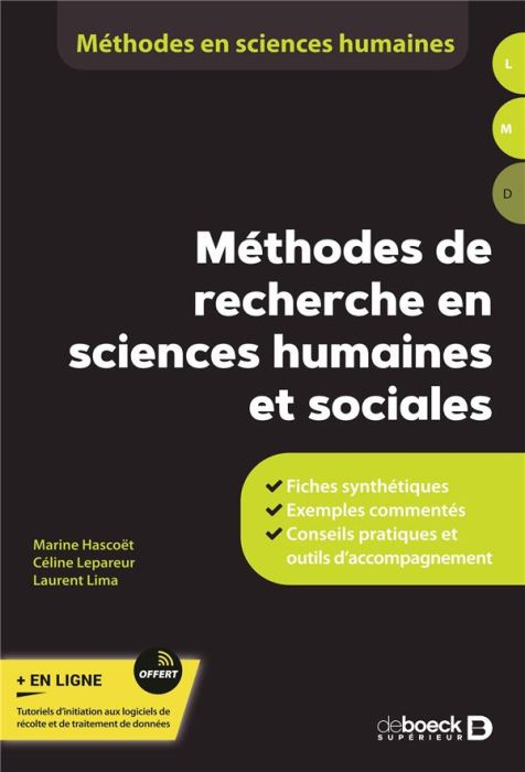 Emprunter Méthodes de recherche en sciences humaines et sociales. Concepts et outils livre