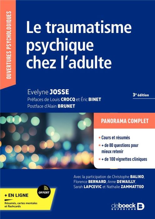 Emprunter Le traumatisme psychique chez l'adulte. 3e édition livre