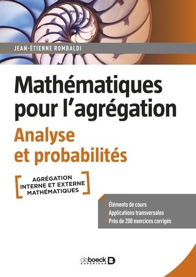 Emprunter Mathématiques pour l'agrégation. Analyse et probabilités livre