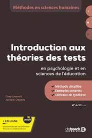 Emprunter Introduction aux théories des tests en psychologie et en sciences de l'éducation. 4e édition livre