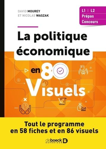 Emprunter Toute la politique économique en visuels L1, L2, Prépas, Concours. Tout le programme en 58 fiches et livre