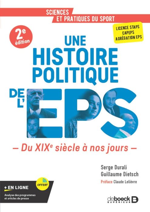 Emprunter Une histoire politique de l'EPS. Du XIXe siècle à nos jours, 2e édition livre