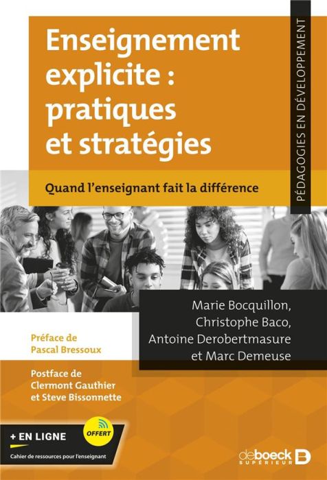 Emprunter Enseignement explicite : pratiques et stratégies. Quand l'enseignant fait la différence livre