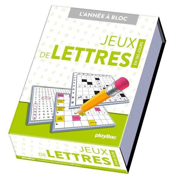 Emprunter CALENDRIER JEUX DE LETTRES EN 365 JOURS - ANNEE A BLOC livre