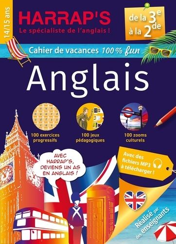 Emprunter Cahier de vacances Anglais de la 3e à la 2e. 100% jeux livre