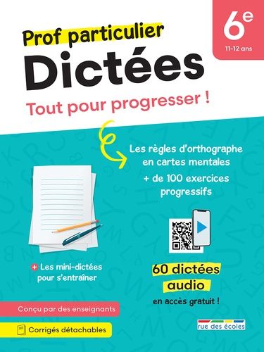 Emprunter Dictées 6e. Tout pour progresser ! livre