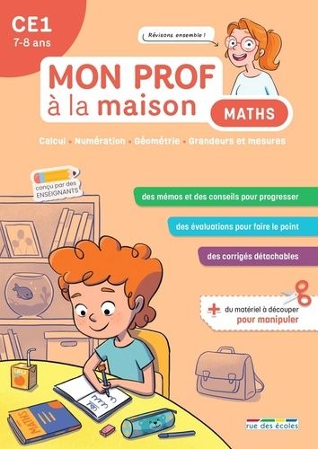 Emprunter Mon prof à la maison maths CE1 livre