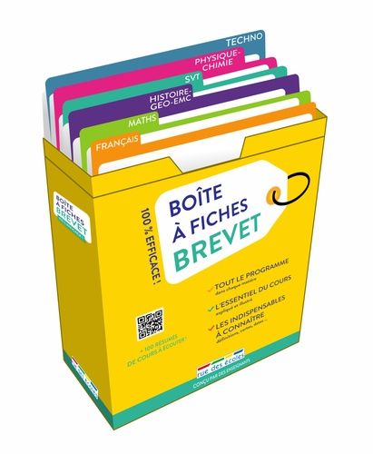 Emprunter Boîte à fiches Brevet. 180 fiches pour réussir ! Edition 2025 livre