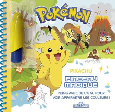 Emprunter Pikachu pinceau magique. Peins avec de l'eau pour voir apparaître les couleurs ! Avec 1 pinceau livre