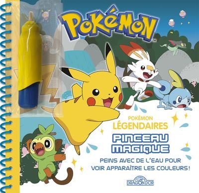 Emprunter Pokémon légendaires. Peins avec de l'eau pour voir apparaître les couleurs ! Avec 1 pinceau livre