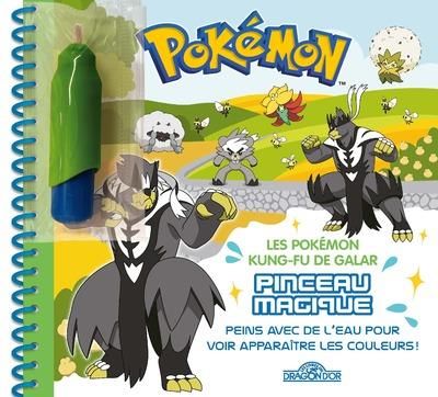 Emprunter Pokemon - Les Pokémon kung-fu de Galar. Peins avec de l'eau pour voir apparaître les couleurs ! Avec livre