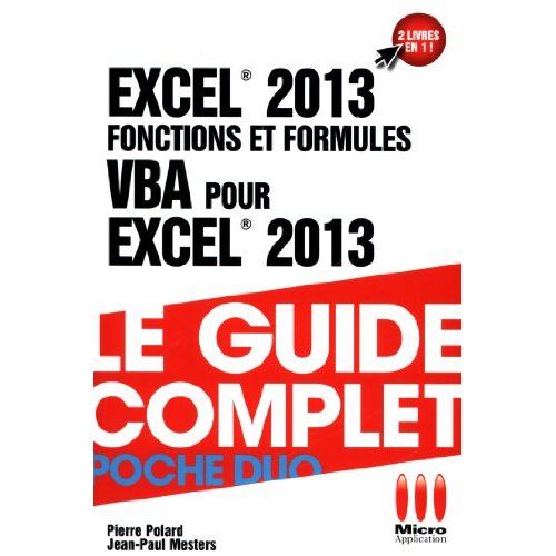 Emprunter Excel 2013 fonctions et formules et VBA pour Excel 2013 livre