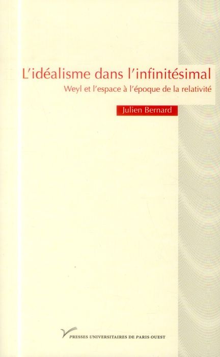 Emprunter L'idéalisme dans l'infinitésimal. Weyl et l'espace à l'époque de la relativité livre