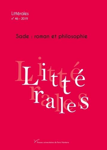 Emprunter Littérales N° 46/2019 : Sade : roman et philosophie livre