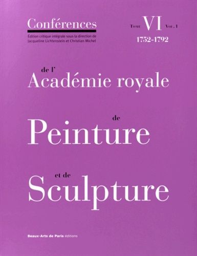 Emprunter Conférences de l'Académie royale de Peinture et de Sculpture livre