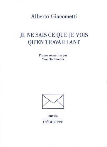 Emprunter Je ne sais ce que je vois qu'en travaillant livre