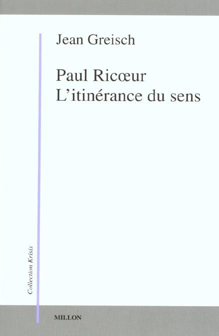 Emprunter Paul Ricoeur. L'itinérance du sens livre