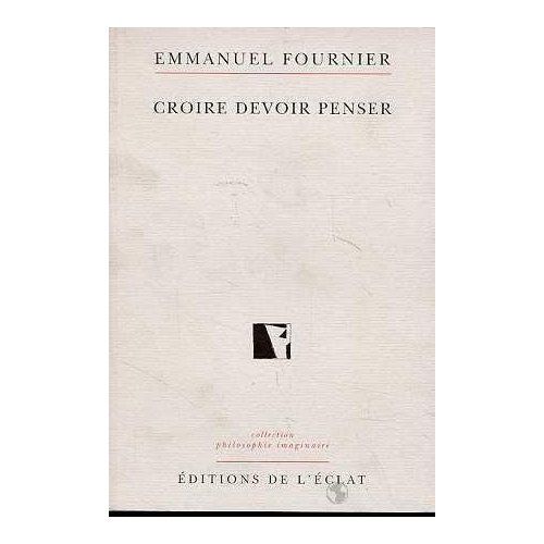 Emprunter Croire devoir penser livre