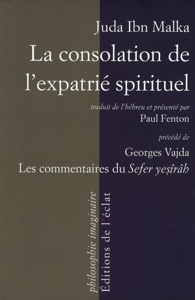 Emprunter La consolation de l'expatrié spirituel. Un commentaire sur le Livre de la Création précédé des reche livre