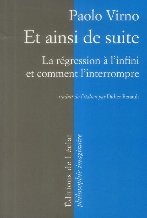 Emprunter Et ainsi de suite, à l'infini livre