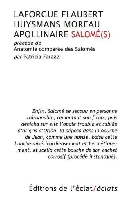 Emprunter Salomé(s). Précédé(s) de Anatomie comparée des Salomé(s) livre