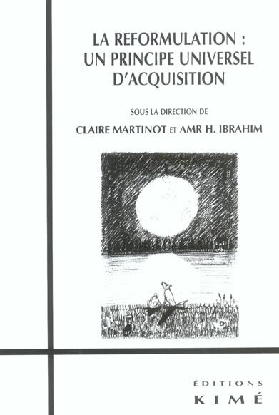 Emprunter La reformulation : un principe universel d'acquisition livre