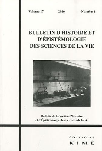 Emprunter Bulletin d'histoire et d'épistémologie des sciences de la vie Volume 17 N° 1/2010 : La biologie pari livre